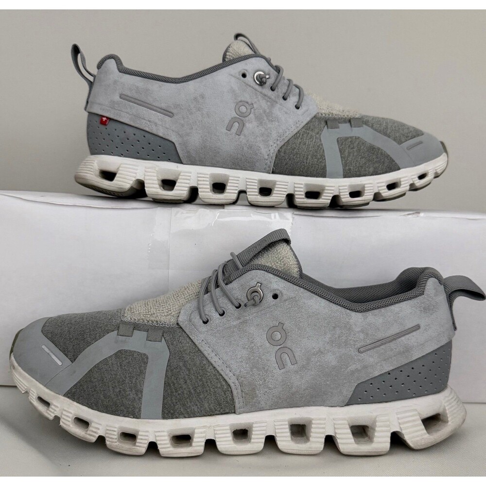 On Cloud Terry Shoes Womens Size 9 Gray CloudTec Running Sneakers Athletic